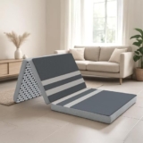 Florance Tri Fold Mattress |High Density Resilience Foam |Foldable Bed Mattress | Medium Firm | Portable & Hypoallergenic Fabric | Travel/Camping/Guest Bed/Yoga | Single Size |72x36x5
