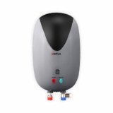 Activa 3 Liters Quick Water Heater Geyser, 3 KVA ISI Copper Element, 0.7mm Anti Rust Coated 304L Pure Stainless Steel Tank, Auto Cut-Off, ABS Body, BEE 5 Start Rated, 5 Year Warranty – Grey & Black
