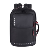 Gear Workspace 18 Ltrs Hybrid Briefcase Laptop Backpack (Black-Red), One Size (BKPWRPHYD0101)