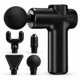 Cult Flex Portable Deep Tissue Massage Gun for Full-Body Muscle Relief, Ultra-Lightweight Handheld Design, 6 Speed Levels, Up to 3-Hour Battery Life, 4 Interchangeable Heads, Deep Tissue Massager for Arms, Shoulders, Legs & Everyday Recovery