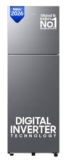 Samsung 256 L, 3 Star, Digital Inverter Frost Free Double Door Refrigerator (RT40H30W3THL, Refined Inox, 2026 Model)