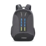 American Tourister Martt+ 01 | 28L Backpack | 17″ Laptop Bag | 3.5 Compartments | Office & College Backpack for Men and Women | Rain Cover Included | Grey | 1 Year Global Warranty