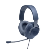 JBL Quantum 100 Wired Over Ear Gaming Headphones with Mic, 40mm Dynamic Drivers, Quantum Sound Signature, Detachable Mic, Memory Foam Cushioning, PC/Mobile/PS/Xbox/Nintendo/VR Compatible (Blue)