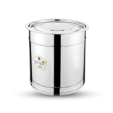 Mintage Stainless Steel Pawali Mini Drum (5 L, Silver) 35+Years of Innovation and Quality