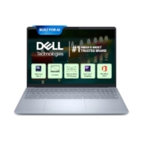 New Dell 16 Plus Laptop, AI Enabled Intel Core Ultra 5 226V, 16GB LPDDR5X, 512GB SSD, Intel Arc Graphics, 16″ FHD+ AG NT 300nits WVA/IPS Display, Backlit Keyboard + FPR, Ice Blue, Thin & Light 1.87 Kg