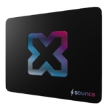 Sounce Ergonomic Mouse Pad, Non-Slip, Anti-Skid, Waterproof, Splash-Proof Precision Tracking, Durable, Suitable for Gaming, Computer, Laptop, Home & Office (9.8 X 8.2 Inch Black).