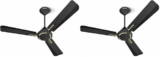 Havells 1200Mm Ambrose Es Ceiling Fan|Premium Matt Finish, Decorative Fan, Elegant Looks, High Air Delivery, Energy Saving, 100% Pure Copper Motor|2 Year Warranty|(Pack Of 2, Midnight) 1 Star