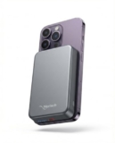 Nextech MagNxt | 10,000mAh MagSafe Power Bank | 22.5W Fast Charging | Type-C PD | 15W Magnetic Charging | iPhone Power Bank Wireless | Compatible with All Smartphones | LED Indicator | Metalic Grey
