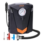 UN1QUE Tyre Inflator for Car, 150PSI Car Air Pump, 12V DC Portable Air Compressor for Tyre, Fast Inflation Speed Inflator Pump with LED Light