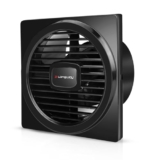 LONGWAY Gusto 6 Inch 150 mm Energy Efficient Exhaust Fan | High Speed Powerful Motor | Noiseless Operation & Easy to Clean | Suitable for Bathroom, Kitchen, Office | 2 Years Warranty (Black)