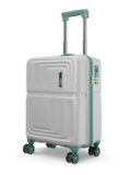 Safari Roma Hard Luggage Trolley Bag with 8 Wheels Cabin Size Carry on Suitcase – Fog Grey