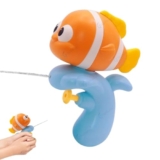 GRAPHENE Water Guns Holi Pichkari for Kids Water Pistol Small Fish Shape Squirt Water Gun Toys for Boys Girls (Clownfish) Fish Water Pistol Outdoor Summer Fun (Pack of 1)