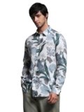 Jack & Jones Men Floral Print Slim Fit Multicolor Shirt