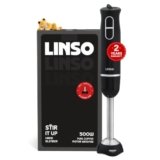 LINSO STIR 500W India’s 1st Anti-Scratch Hand Blender, 8 Speed + Turbo | 2-Year Warranty | Handheld Immersion Blender | Rust Resistant SS304 Blade | UK-Based Brand | Pure Copper DC Motor