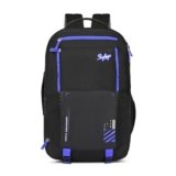 Skybags Porto Spacious 40L Weekender Backpack, 2 Compartments, Black-Blue