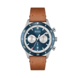 Hugo Boss Santiago Multifunction Blue Round Luminous Dial Men’s Leather Watch- 1513860