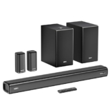 Mivi Nex 900 Dolby Audio Soundbar (New Launch)| 900W Signature Sound | 5.2 Channel Home Theatre System with Dual Subwoofers and Satellites | Nex Surround Sphere Tech | Bluetooth v5.3