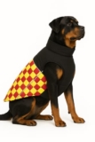 The Pets Company Dog Winter Coat Jacket, Clothes, Windproof, Waterproof, Light Weight, Washable, Ultra Warm Thick Fleece Lined Dog Vest for Cold Weather Protection, (Yellow Check, X-Large – 28 Inch)