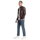 Bewakoof Men’s Solid Regular Fit Full Sleeve Stand Collar Nylon Jacket