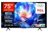 TCL 189 cm (75 inches) 4K Ultra HD Smart QLED Google TV | 120 Hz VRR | HDR 10+ | 35W Onkyo 2.1 | Dolby Vision & Atmos | 75P71K