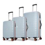 Aristocrat Altitude Set of 3 (Cabin+Medium+Large) Trolley Bags, Surf Spray | 8-Wheels, Polypropylene Case, Spacious, Combination Lock, Sturdy Zipper, Lightweight Travel Luggage, 3-Year Global Warranty