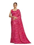 Garden Vareli Art Silk Floral Print Saree Rani