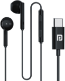 Portronics Conch Theta C Type C Wired Earphone With HD Quality In-Line Mic,14.2mm Driver Wired(Black, In the Ear)