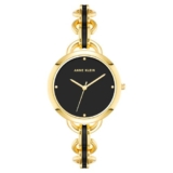 Anne Klein Quartz Analog Black dial Metal Strap Watch for Women-AK4092BKGB