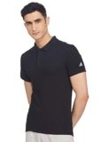 adidas Men Cotton Ess Base Polo,Sports Polo Regular Fit Shirts,Black , Small