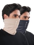 Freecultr Unisex Bamboo Bandana, Anti Microbial Super Soft & Comfort Fit, Breathable Multipurpose Headband, Face Mask for Dust Protection and Sun – Plain Pack of 2-Beach Sand,Charcoal