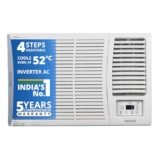 Voltas 183 Vectra Pearl 1.5 ton 3 star Window AC|Energy Efficient|High ambient Cooling-cools even at 55°C|Copper Condenser Coil |LED Temp. Display|Anti Microbial air filter|Ice wash technology|White