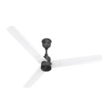 Polycab Wizzy Plus BLDC 1200mm 5-Star, Remote Ceiling fan for Living Room| 55% Energy Saving, High Air Delivery | 3+1 yr Warranty【Matt White Black】