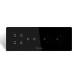 Kamonk 8 Module Custom Plate/Horizontal: (4 Gang x 1 unit) + (2 Gang x 1 unit) + (Fan Regulator x 2 units) | Compatible with Alexa, Google Assist., Siri Shortcuts