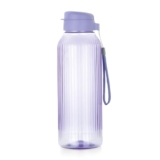 ATTRO Linear 1.5 L BPA-Free Plastic Water Bottle with Leak-Proof Flip-Top Cap, Easy to Carry Nylon Strap and Stylish Color for Daily Hydration- Purple