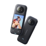 insta360 X3 Action Camera, 1/2″ Sensor, 5.7K 360 Capture, Optical Zoom 3X, 72 MP 360 Photo, 4K Single Lens Mode, Black