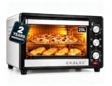 CADLEC MultiChef Multi-Function OTG for Kitchen, 25 Litre, 1300W, Oven Toaster Griller, Adjustable Temperature & Timer, Bake, Grill & Toast, Oven for Baking – Silver
