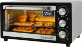 Cadlec 25-Litre Oven Toaster Grill (OTG)(MultiChef, Silver and Black)