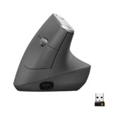 Logitech MX Vertical Wireless Mouse with Free Adobe Subscription, Ergonomic Design Reduces Muscle Strain, Move Content Between 3 Windows and Apple Computers, Rechargeable,