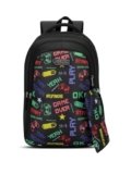 Lavie Sport Play 36L Black Backpack | Fits Upto 15 Inch Laptop | Organizer & Bottle Holder |Pencil Pouch | Gift for Men, Women, Boys, Girls | Laptop Sleeve for School & College