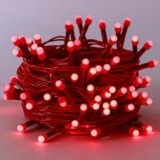 Lexton 40 LED Power Pixel Serial String/Fairy Light | Plug Sourced | Suitable for Home & Outdoor Decoration, Diwali, Christmas, Ramadan, Wedding, Party, Festival (Pack of 1, Red)
