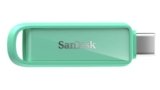SanDisk Phone Drive with USB-C, 256GB, Upto 150 MB/s, Seafoam Green, 2Y Warranty, Automatic Backup Using SMZ, Works with iPhone 15 & iPhone 16 Series