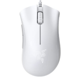 Razer DeathAdder Essential Gaming Mouse: 6400 DPI Optical Sensor – 5 Programmable Buttons – Mechanical Switches – Rubber Side Grips – Mercury White USB
