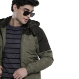 The Indian Garage Co Men’s Slim Fit Jacket (0521-JKT-17-04_Olive Green XL)