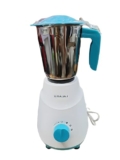 Bajaj Alloy Steel Ninja Series Notch 500W Mixer Grinder, Blue, White