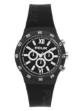 French Connection FCUK ROMARK FW25 Unisex Analog Watch, 39mm Black Silicone Strap, Matt Black Dial – FC194B
