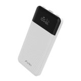 URBN 10,000 mAh Edge Power Bank with Smart LED Display, Ultra Slim & Compact, 22.5W Fast Charging, Power Delivery, Quick Charge, Triple Output(1-USBA, 2 USB-C) iPhone, Samsung, Android & More – White