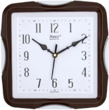 Matiz Analog 30 cm X 30 cm Wall Clock | Brown | with Glass | Standard| 117 Brown White