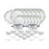 VENSWISE Plastic Grocery Container  – 1200 ml, 650 ml, 350 ml, 250 ml(Pack of 24, Silver)