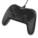 Amazon Basics USB Gamepad with Turbo Mode | Dual Vibration | PS3 & PC Support | X Input & Direct Input | Wired Controller with Ergonomic Design | 1m Cable | Black