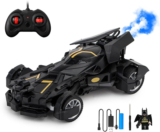 J K INTERNATIONAL Remote Control Car for Kids with Mist Spray Action Flashing Lights(Black)